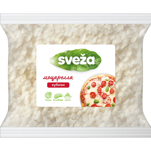 Cыр полутвердый Моцарелла (кубики) 40% 250г Савушкин Беларусь Савушкин