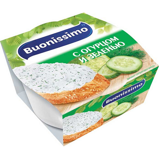 Крем творожный 120г с огурцом и зеленью Беларусь