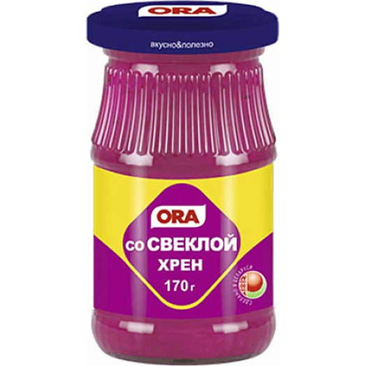 Хрен Ora 170г ст/б со свеклой Мирана Беларусь