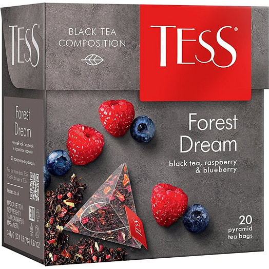 Чай Tess Forest Dream чёрный 36г лесные ягоды 20*1.8г Орими Россия