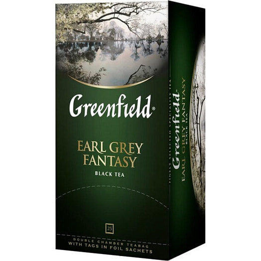Чай Greenfield Earl Grey Fantasy 50г с аром бергамота (25*2г) Орими Россия