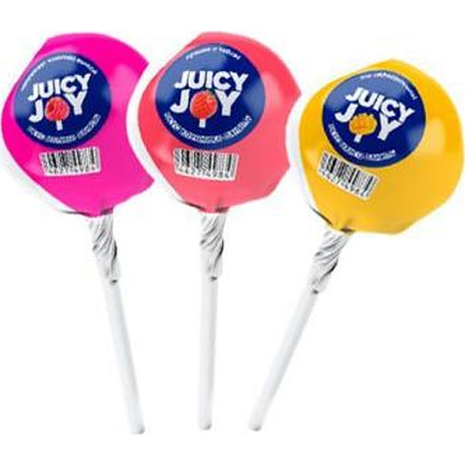 Карамель на палочке Juicy Joy Милана Хаметова клубн, малина, манго 11г Россия