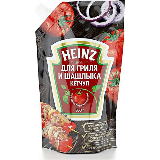 Кетчуп Heinz 320г Для гриля и шашлыка Россия