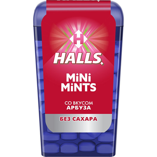 Конфеты без сахара HALLS 12.5г со вкусом арбуза Турция
