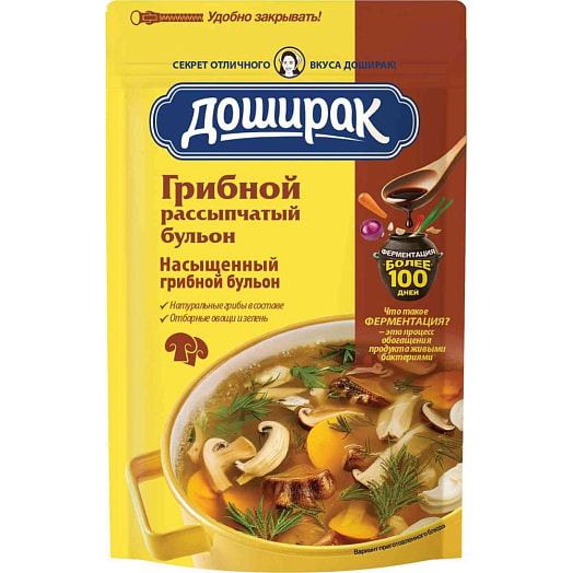 Бульон Доширак Грибной рассыпчатый 90г Россия