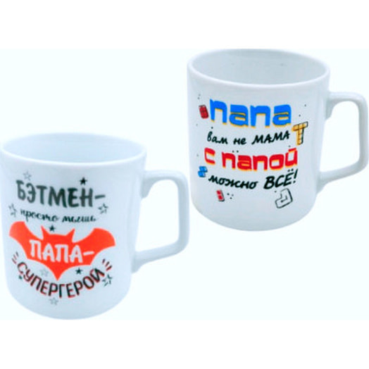 Кружка 350 см3 ф.355а эльза Папы - Дедушки (рис. Папа) арт.4С0954Ф34 Добрушский ФЗ ЗАО Беларусь