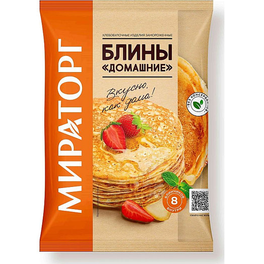П/ф Блины Домашние 400г Мираторг Россия