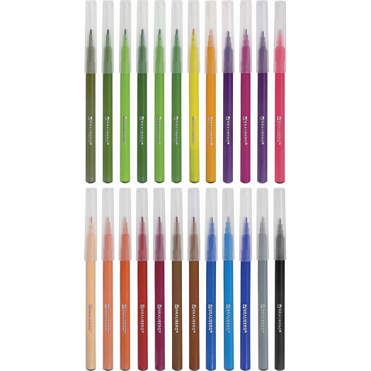 Фломастеры BRAUBERG PREMIUM Ультра-смываемые (24цвета) арт.151940 Китай