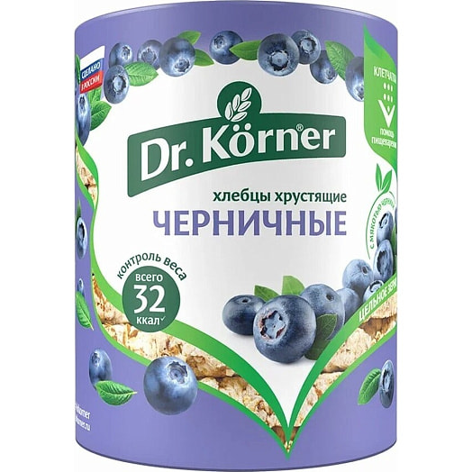 Хлебцы Dr.Korner черничные 100г Россия