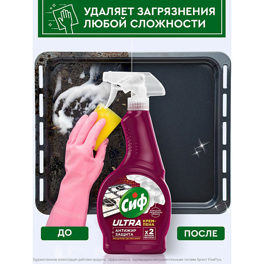 Крем-пена Cif 500мл Ultra антижир Unilever Россия CIF