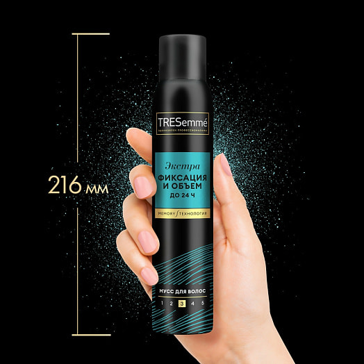 Мусс для волос 200мл beauty-full volume экстра фиксация Unilever Россия tresemme