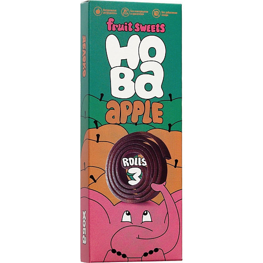 Конфеты фруктовые Хоба 30г карт/уп. Яблоко ООО Меджик Кейк Беларусь