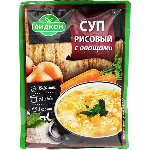 Суп рисовый с овощами 70г Беларусь