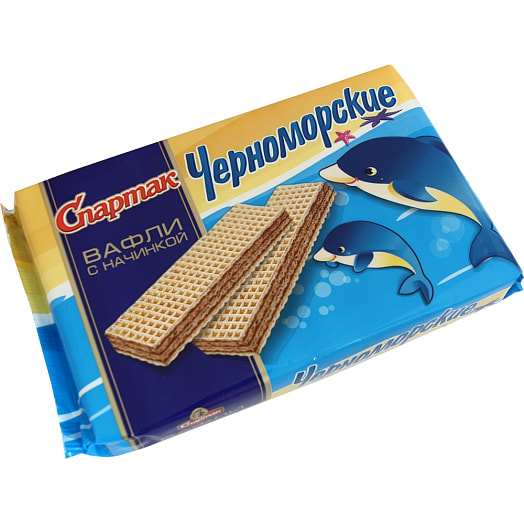 Вафли Черноморские Топ 216г Спартак Беларусь