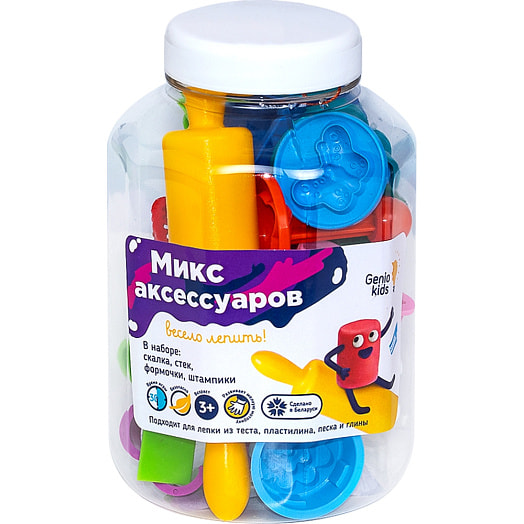Набор для лепки Микс аксессуаров кор. арт.LEP01 Беларусь