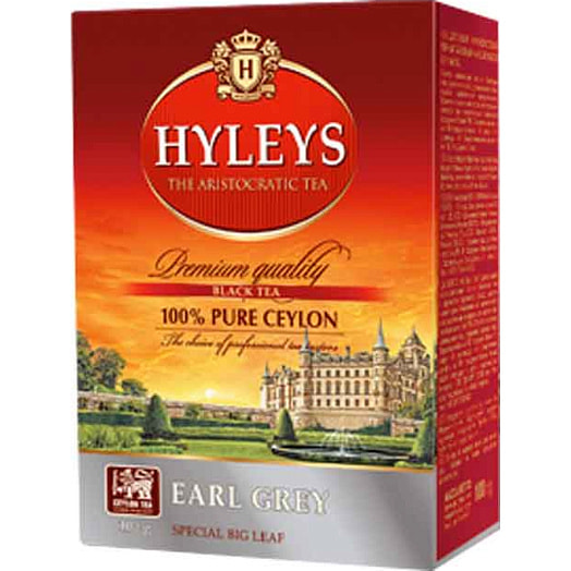 Чай HYLEYS Английский Эрл Грей 100г черный листовой Редженси Тис (Пвт) Л Шри-Ланка