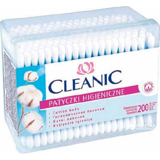 Ватные палочки Cleanic 200шт Harper Hygienics Польша