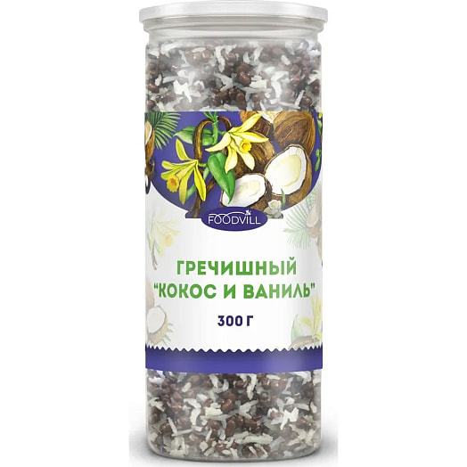 Чайный напиток Foodvill Гречишный 300г Кокос и Ваниль ООО Тайм Фор Ти Россия FOODVILL