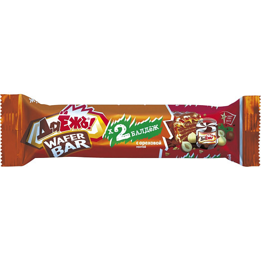 Конфеты Даёжъ! Wafer bar с ореховой пастой (25гр*2шт) 50г АО Эссен продакшн АГ Россия