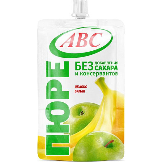 Пюре яблочно-банановое АВС 200г дой-пак ОДО Фирма АВС Беларусь АВС
