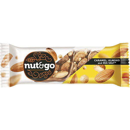 Миндальный батончик Nut N Go 34г ООО КДВ Воронеж Россия NutGo