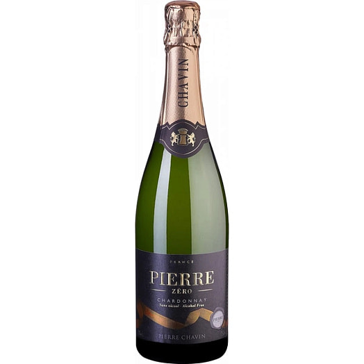 Вино б/алк игристое Pierre Zero Chardonnay белое газ 750мл ст/б Франция
