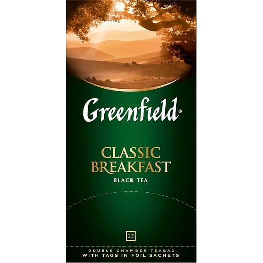 Чай Greenfield Classic Breakfast 25пак.х2г Россия