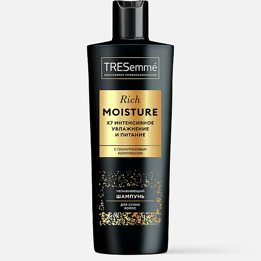 Шампунь для волос 400мл увлажняющий rich moisture Unilever Россия tresemme