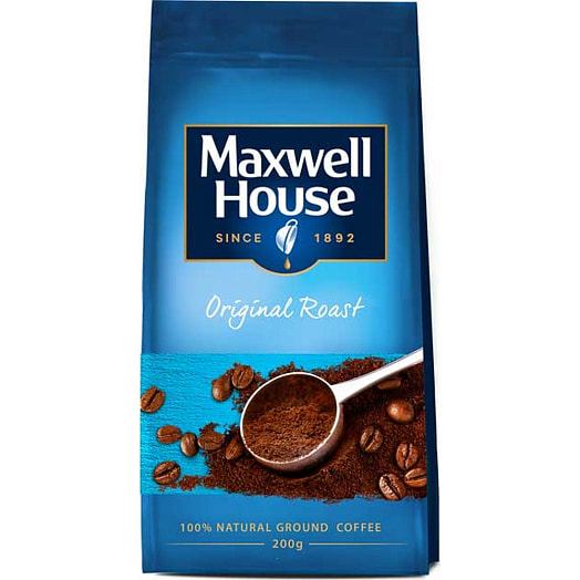 Кофе Maxwell house 200г натуральный жареный молот Якобс ДАУ Эгбертс РУС Россия JDE