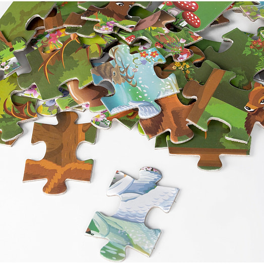 Пазлы 60 Животные арт.RI6002C ООО Желтый крокодил Беларусь DREAM MAKERS-BOARD GAMES