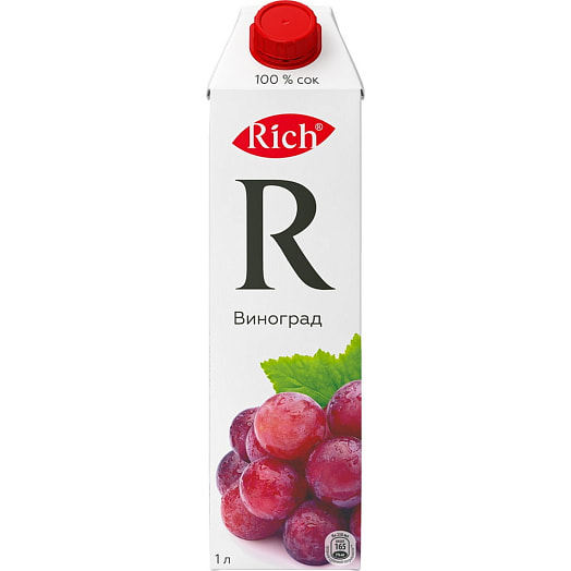 Сок Rich Виноградный 1л тетра-пак УП Вланпак Беларусь The Coca-Cola Company