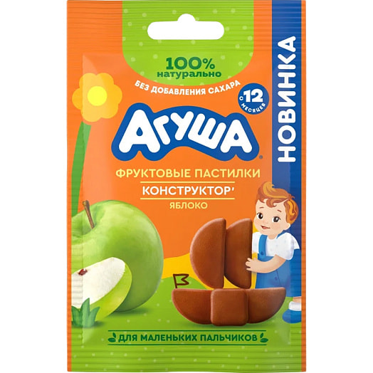 Фруктовые пастилки Агуша из яблок для дет/пит 12г ООО ПепсиКо Холдингс Россия