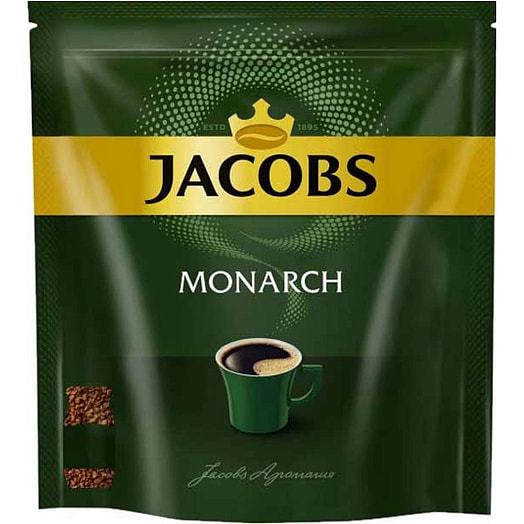 Кофе Jacobs Monarch 220г ПЭТ натуральный раствор/сублимир. Якосб ДАУ Эгбертс РУС Россия JDE