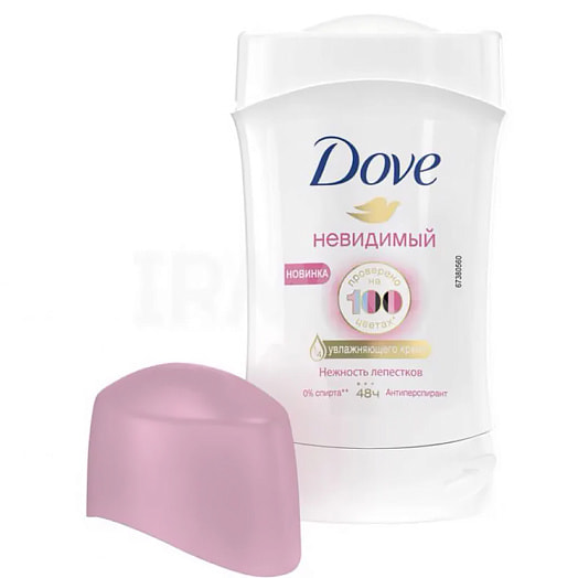 Дезодорант-антиперспирант DOVE 40мл невидимый нежность лепестков Россия