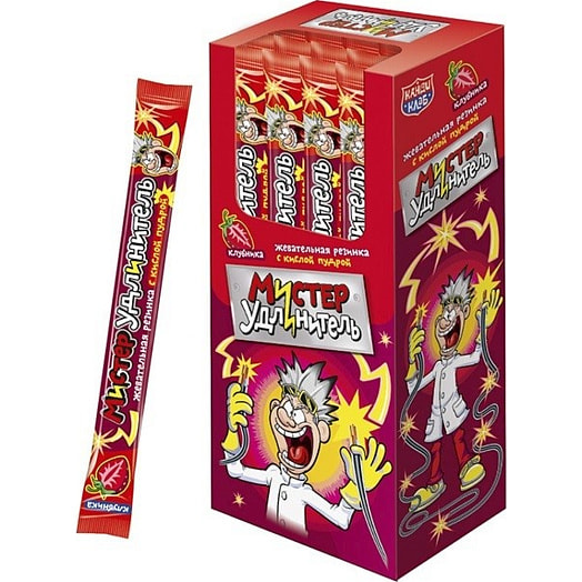 Жевательная резинка Мистер удлинитель 18г со вкусом кисолой клубники Китай