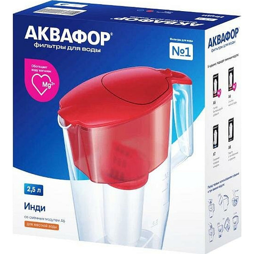 Водоочиститель Кувшин Аквафор Инди (кобальт-рубин) ООО Аквафор Россия Аквафор