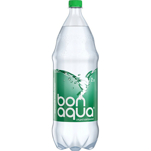 Вода питьевая чистая BonAqua 2л среднегазированная Беларусь Bonaqua