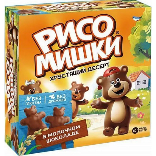Хлебцы Рисомишки в молочной глазури 80г Новые продукты ООО Россия