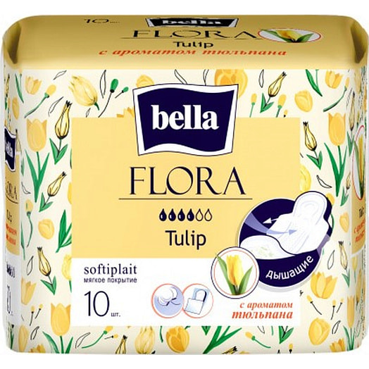 Прокладки женские Bella Flora Tulip 10шт 50г TZMO S.A. Польша