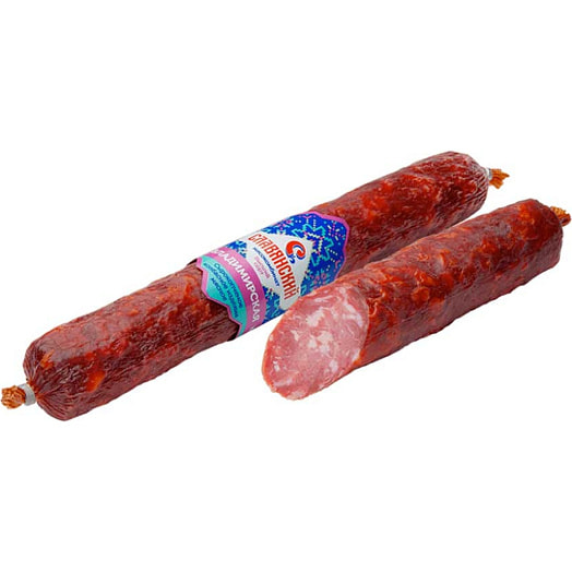 Колбаса Владимирская мясная с/к в/с иск.об. ООО Мясокомбинат Славянский Беларусь Славянский мясокомбинат