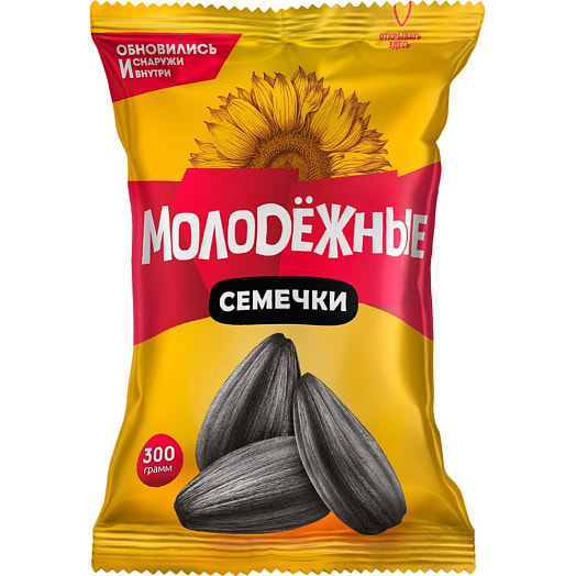 Семечки подсолнечника жареные Молодежные 300г Беларусь