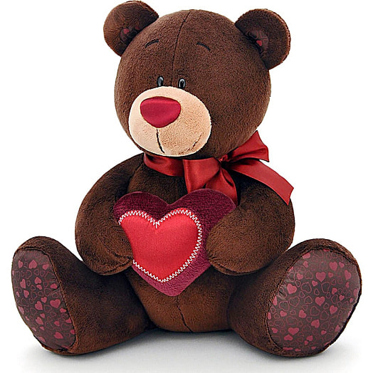 Мягкая игрушка Choco с сердцем 20см арт.1014977 Китай