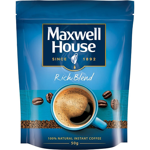 Кофе MAXWELL HOUSE 50г растворимый ООО Якобс Дау Эгбертс Рус Россия Jacobs
