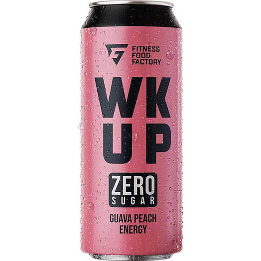 Напиток WK UP Гуава-персик 450мл ж/б тонизирующий газ. без сахара ООО НПО Спортивные технологии Россия Fitness Food Factory