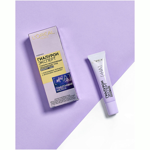 Крем вокруг глаз 15г Гиалурон Эксперт LOreal Франция LOreal Dermo Expertise