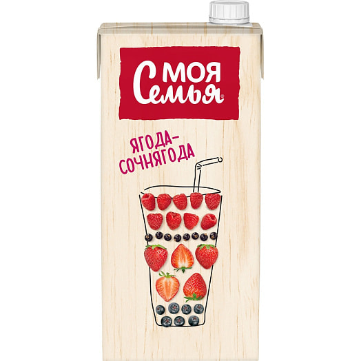 Напиток фруктово-ягодный Ягода-Сочнягода 1.93л тетра-пак сокосод. АО Мултон Россия The Coca-Cola Company