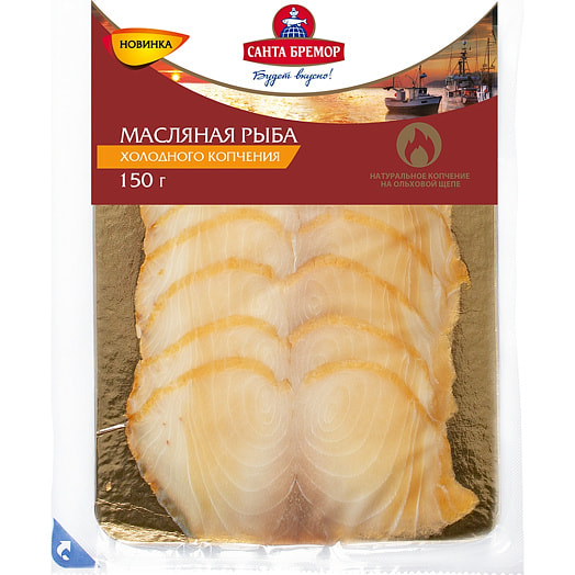Масляная рыба (макрель серая) филе-ломтики 150г в/у х/к СП Санта Бремор ООО Беларусь Санта Бремор