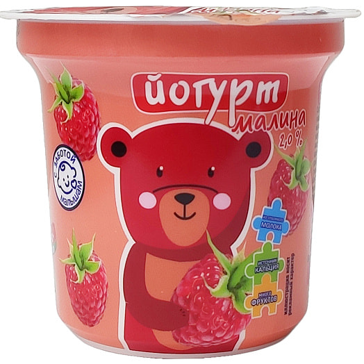 Йогурт для дет/пит. 2% 150г малина ОАО Бабушкина крынка Беларусь Бабушкина крынка