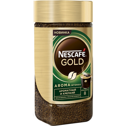 Кофе Nescafe Gold Aroma Intenso 170г растворимый с доб молотого ООО Нестле Кубань Россия