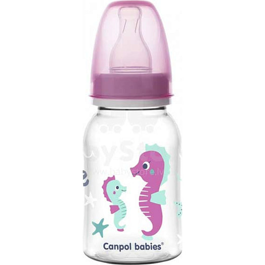 Бутылочка для кормления 120мл круглая Love Sea,0+ Canpol Baby Польша Canpol Baby